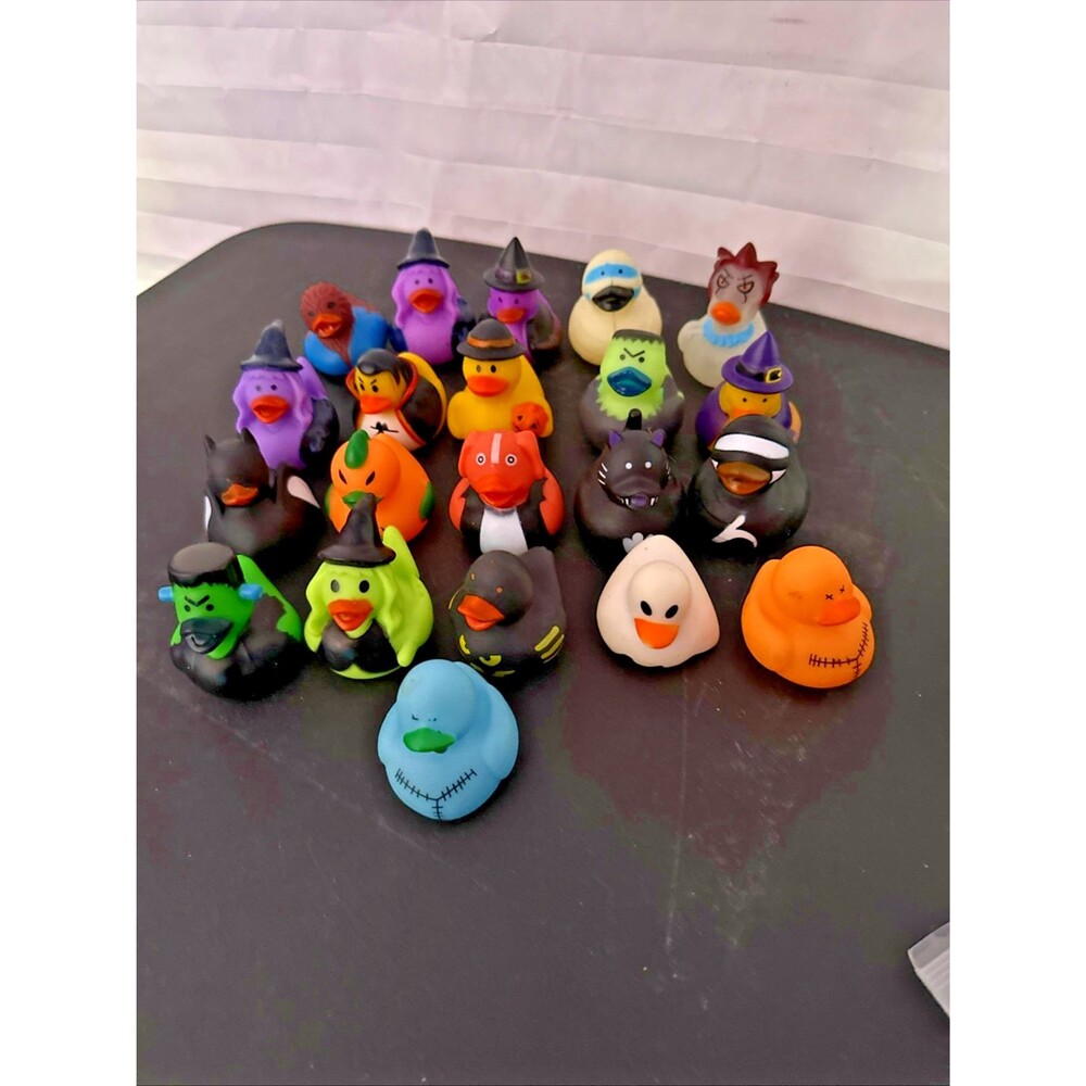 Halloween Themed Rubber Duckies Lot of 20 Party Favors Decorations